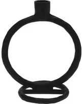 Home Styling Collection Žvakidė aliuminis juoda 19 cm