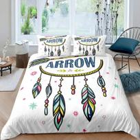 Dream Catcher Duvet Cover Set Kids Bohemian Mandala Bedding Set King Size Tie Dye Purple Boho Floral Gypsy 2/3pcs Quilt Cover 135x200cm