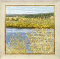 Beldizart Rankdarbių rinkinys Auksiniai krantai 36.8x36.8 cm S/VM040