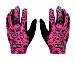 Riding off-road motorcycle foreign trade best-selling long finger wear-resistant gloves M rožinė