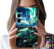Etui Do Samsung Galaxy M55 5G - Alaska Zorza Polarna Stawik Case + Szkło