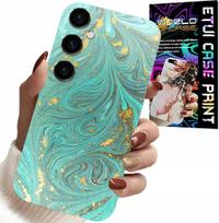 Etui Do Samsung Galaxy M55 5G - Marmurkowe Wzory + Szkło Hartowane