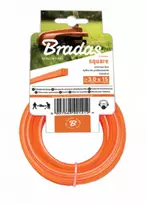 Trimerio valas Bradas TRIMMER Square, 2,7mm x 50m