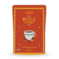 Indicup Masala Tea 1 Kg for Both Manual and Vending Machines, Instant Tea Mix, Cardamom Flavor, Refreshing Taste