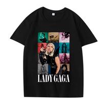 Lady Gaga Mayhem New Album T Shirt 2026 Men Women Oversized 100% Cotton Hot Sale Short Sleeve Summer Print Unisex Plus Size Tops S įvairiaspalvis