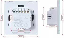 Art SMART LIGHT SWITCH ZIGBEE 3.0 dvigubas baltas ART oem