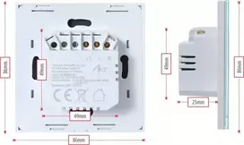 Art SMART LIGHT SWITCH ZIGBEE 3.0 vienas baltas ART oem