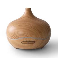 Aroma Diffuser: 300ML Wood Grain Ultrasonic Humidifier with Large Mist Output