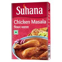 Suhana Chicken Masala Powder 50 g Box Pack Of 4 Indian Spice Mix Curry Seasoning Authentic Cooking Blend Masala Mix