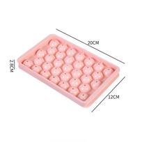 3D apvalus ledo kubelių padėklas su dangteliu plastikinis deimantinis ledo formų šaldytuvas sferinis „pasidaryk pats“ formelės ledo kamuoliukų gaminimo aparatas Virtuvės įrankiai