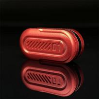 Juokingas mini 3 sluoksnių ankštukas Fidget Slider Metalinis EDC Fidget žaislas Streso mažinimo biuro stalo žaislai suaugusiems Dėmesio atsipalaidavimas Kūrybiškos dovanos raudona