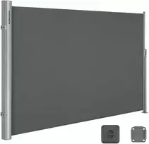 Songmics Šoninis tentas 200 x 300 cm antracito spalvos