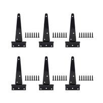 Universals T Styles Door Hinges Iron Coated Rust Resistant 270 Degree Swing for Barn Shed Garden Wooden Door 4 inches