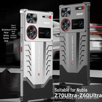 Cross-Border Compatible Nubia Z70/Z60 Ultra Metal Snap-Fit Anti-Drop Phone Case Z70S Ultra