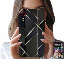 Etui Do Samsung Galaxy Xcover 7 - Złote Ramki, Eleganckie Wzory + Szkło