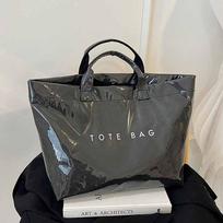 Summer Transparent Jelly Bag Tote Bag Letter Prints Handbags Cute PVC Tote Bag  Swimming juoda