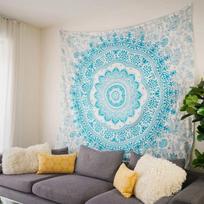 Tapestry Indian mandala azure sky for 75x100 juoda