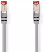 Nedis Cat 6 kabelis | RJ45 jungtis | RJ45 jungtis | S/FTP | 7,50 metro | apvalus | LSZH | Pilka | plastikinis maišelis