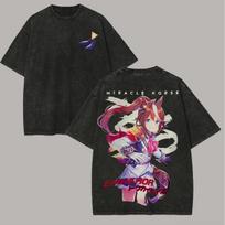 Japanese hot Anime Tengen Toppa Gurren Lagann Kamina Yoko Littner Graphic TShirt Oversized Unisex Couples Washed Retro Fashion S