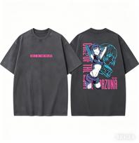 Tengen Toppa Anime Lover Washed Tshirt Year round clothing personality Clothes Plus Size Unisex Streetwear high quality Couples S