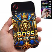 Etui Do Samsung Galaxy Xcover 5 - Boss Lew Z Koroną Na Tarczy Case + Folia