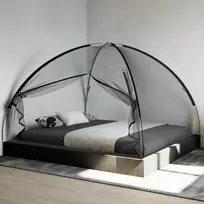 Tinklelis nuo uodų su durimis Mongolia, juodas , 200x180x135cm