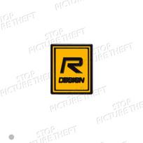 R Design Logo For Volvo V60 S60 XC70 XC40 XC60 EX30 S80 V70 3D Metal Badge Decal Car Steering Wheel Emblem Sticker Accessories