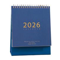 2026 Stalo kalendorius Retro stiliaus Storas popierius Laiko planavimo priemonė Namų biuras Mokykla Dienos tvarkaraščio planuoklis S mėlyna
