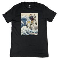 RX-78-2 Gundam Mobile Suit in the Great Wave Off Kanagawa Anime Art T-T-Shirt 3XL