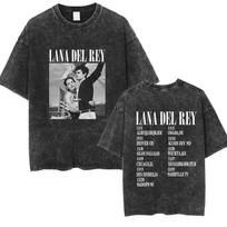 Lana Del Rey Ldr Sailing Tshirt Mens Hip Hop Korean Fashion Style Tshirts Unisex Vintage Washed Oversized Short Sleeve T Shirt S