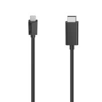 Kabelis Hama USB-C uz DisplayPort USB Type-C, Displayport, 1.5 m, juoda sp.
