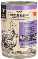 Wiejska Zagroda KAIMO ŪKIS vištiena su antiena - šlapias kačių maistas - 400g