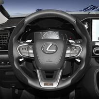 Suitable for Lexus Sports Suede Steering Wheel Cover, Split Snap-On Type, Non-Slip and Durable, for Models Such as Rx Nx Es Gx Lbx Ux Is Rz