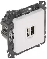 MAITINIMO LIZDAS LE-753112 Valena Life 2 PORTAI USB 2.4A/5V LEGRAND