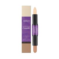 Zephoco 2-In-1 Cream Highlighter Contouring Stick, Portable Rotating Pen Body, Commuting Touchup, Double-Head Brightening And Concealing