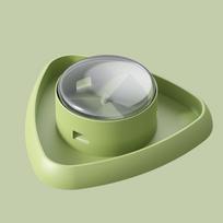 Manual Food Chopper Handheld Vegetable Cutter with Stainless Steel Blades and NonSlip Base for Kitchen Use one size žalia
