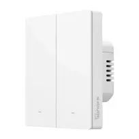 SONOFF M5 2 klavišų sieninis jungiklis 80mm pločio baltas M5-2C-80