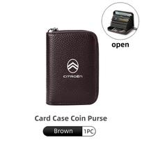 Car Interior Wallet Storage Coin Driver's License Card Bag For Citroen C4 C3 C1 C2 VTS Berlingo Celysee Xsara Picasso Aircross ruda