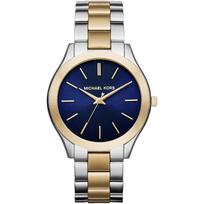 Michael Kors MK3479 Slim Runway Blue Dial Ladies Watch 42mm auksas