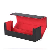 Leather Card Deck Case Magnetic Closure Multifunctional Trading Cards Storage Box Waterproof Large Capacity Commander Card Box