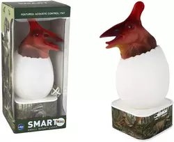 Kiaušinio formos LED lempa su dinozauru Pterozauru, raudona