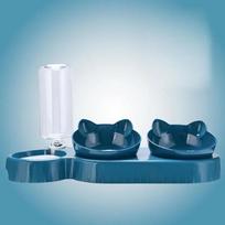 Smart Pet Feeder & Gravity Waterer - Tilted Bowls for Neck Comfort, Automatic Refill - A Perfect Dining Haven for Dogs and Cats