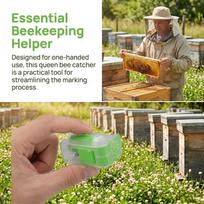3Pcs Plastic Bee Queen Marker Cage Durable Queen Bee Marking Kit  Tagging Queen Bees žalia