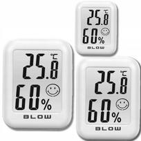 3X Termometr Mini Stacja Pogodowa Pogody Higrometr Zestaw Magnes Bateria