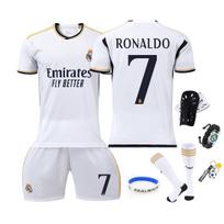 Vaikų sporto rinkinys, Real Madrid Ronaldo Baltas Poliesteris, Kvėpuojantis Komfortas 100-110 CM balta