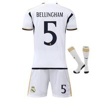 Real Madrid Bellingham Vaikams Sporto Įranga Futbolo Marškinėliai YSHT Balti 100-110 CM balta