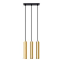 Lampa Wisząca Złota Tuba Potrójna Lagos 3Xgu10 10W Sl.1201 Sollux Lighting