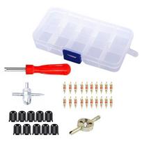 33Pcs Multi Function Tire Valve Stem Installer Tool Set  For Truck and Bicycle Tire Repair