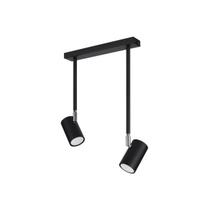 Spot Sufitowy Podwójny Czarny Regulowany Rurka 2Xgu10 10W Norano Sl.1075 Sollux Lighting