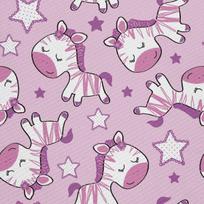 Outdoor Dekostoffe Oxford - Motiv Rosa Pony I Dx557